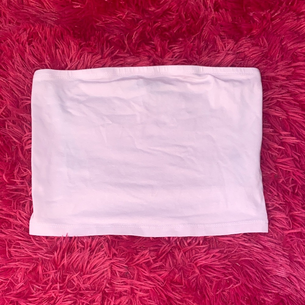 light pink tube top